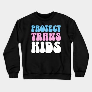 Protect Trans Kids Queer Youth Flag Crewneck Sweatshirt